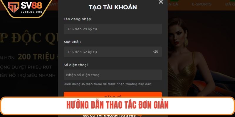 Hướng dẫn thao tác đơn giản