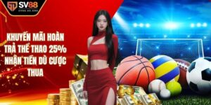 hoàn trả thể thao 25%