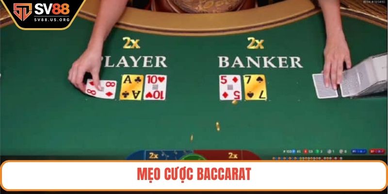 Mẹo cược Baccarat