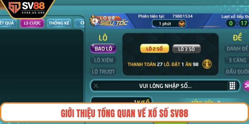 Xổ số SV88 là điểm đến được đông đảo người chơi yêu thích và tìm kiếm